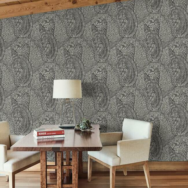 Kashmir Dreams Paisley Wallpaper by Antonina Vella Wallpaper