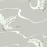 Soaring Cranes Wallpaper by Black & White Resource Library