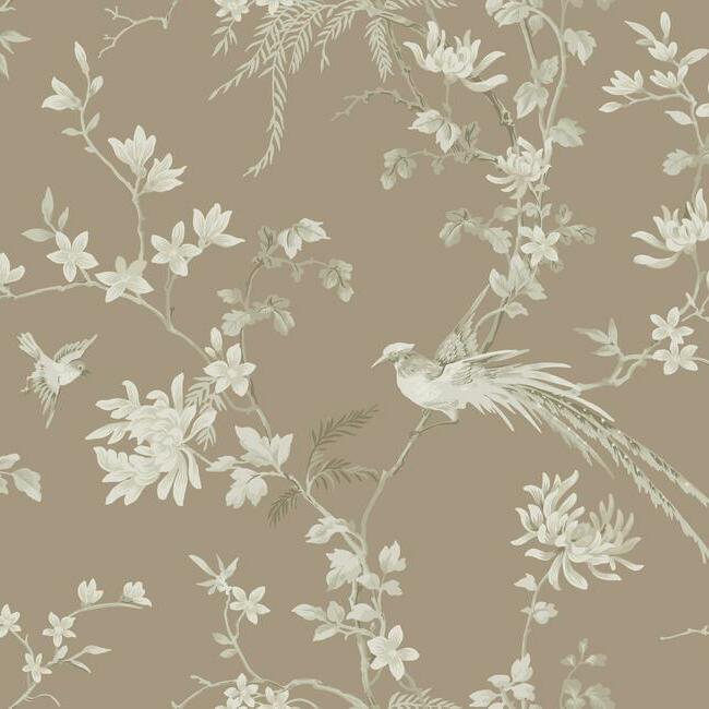 Bird And Blossom Chinoserie Wallpaper by Ronald Redding Wallpaper