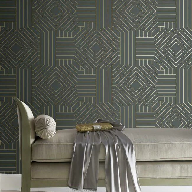 Diverging Diamonds Wallpaper by Candice Olson Wallcoverings