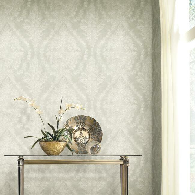 Charleston Damask Wallpaper by Ronald Redding Wallpaper