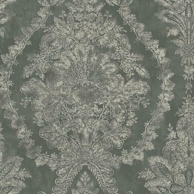 Charleston Damask Wallpaper by Ronald Redding Wallpaper