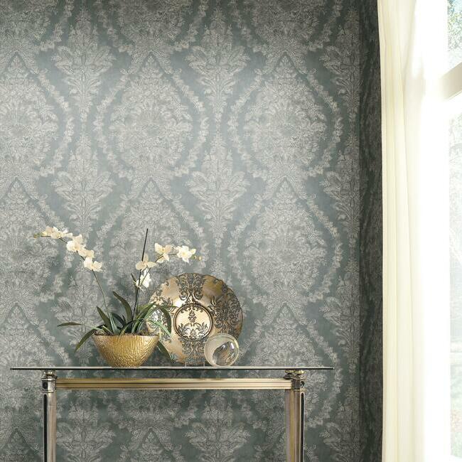 Charleston Damask Wallpaper by Ronald Redding Wallpaper