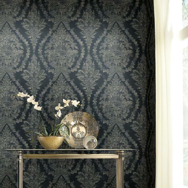 Charleston Damask Wallpaper by Ronald Redding Wallpaper