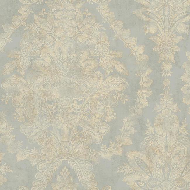 Charleston Damask Wallpaper by Ronald Redding Wallpaper