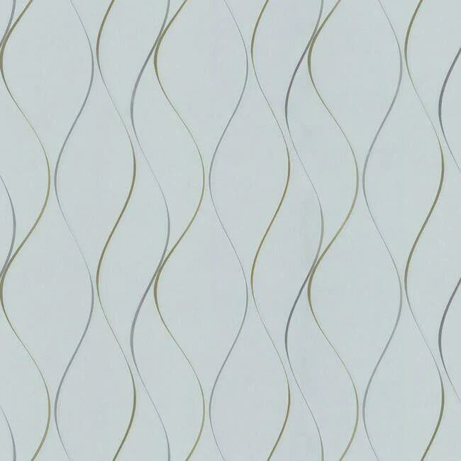 Wavy Stripe Wallpaper by Antonina Vella Wallpaper