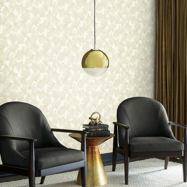 Ginkgo Toss Wallpaper by Antonina Vella Wallpaper