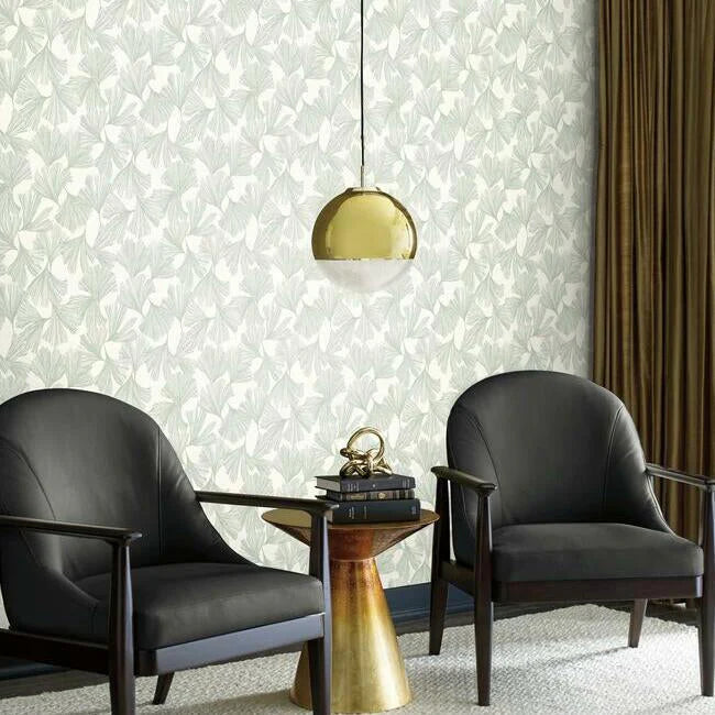 Ginkgo Toss Wallpaper by Antonina Vella Wallpaper