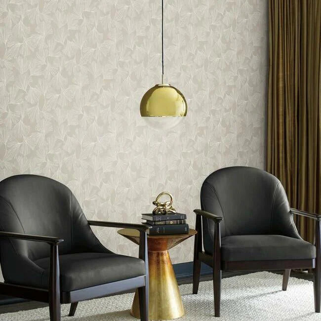 Ginkgo Toss Wallpaper by Antonina Vella Wallpaper