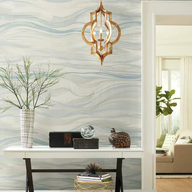 Currents Mural Wall Mural Wallpaper by Antonina Vella Wallpaper