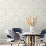 Shell Damask Wallpaper by Damask Resource Library