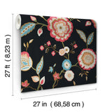 Dahlia Blooms Wallpaper by Greenhouse Wallpaper
