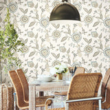 Dahlia Blooms Wallpaper by Greenhouse Wallpaper
