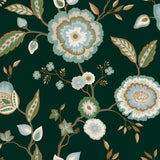 Dahlia Blooms Wallpaper by Greenhouse Wallpaper