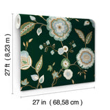 Dahlia Blooms Wallpaper by Greenhouse Wallpaper