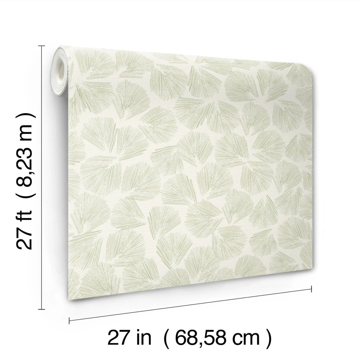 Elora Leaf Wallpaper by Lemieux Et Cie Wallpaper
