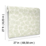 Elora Leaf Wallpaper by Lemieux Et Cie Wallpaper