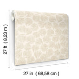 Elora Leaf Wallpaper by Lemieux Et Cie Wallpaper