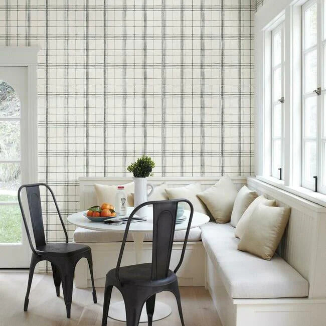 Farmhouse Plaid Wallpaper by Simply Farmhouse
