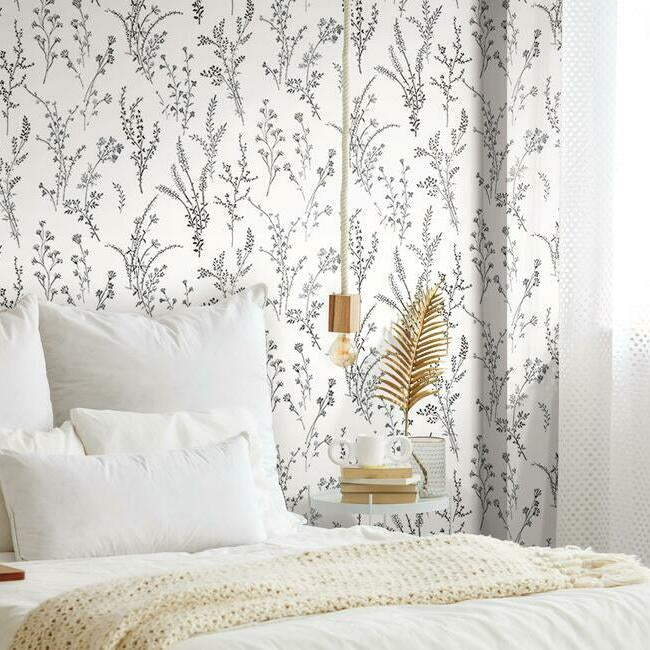 Wildflower Sprigs Wallpaper by Simply Farmhouse