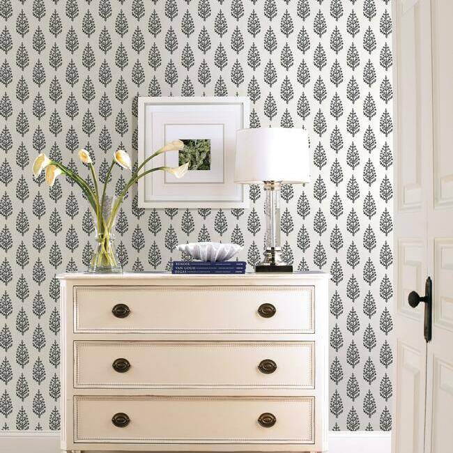 Paisley On Calico Wallpaper by Simply Farmhouse