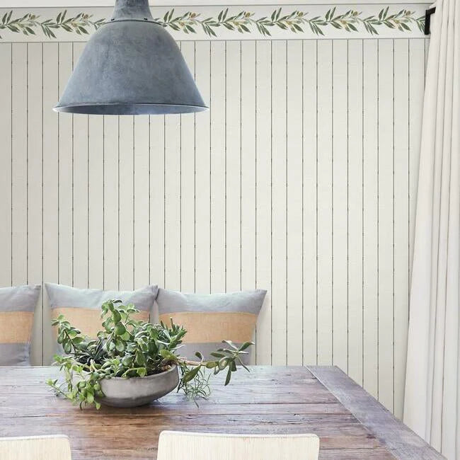 In Stitches Stripe Wallpaper by Simply Farmhouse