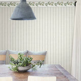 In Stitches Stripe Wallpaper by Simply Farmhouse