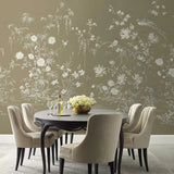 Flowering Vine Chinoiserie Mural Wallpaper by Ronald Redding Wallpaper