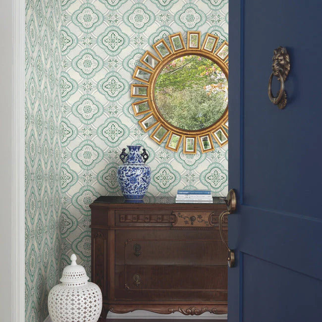 Garden Trellis Wallpaper by Greenhouse Wallpaper