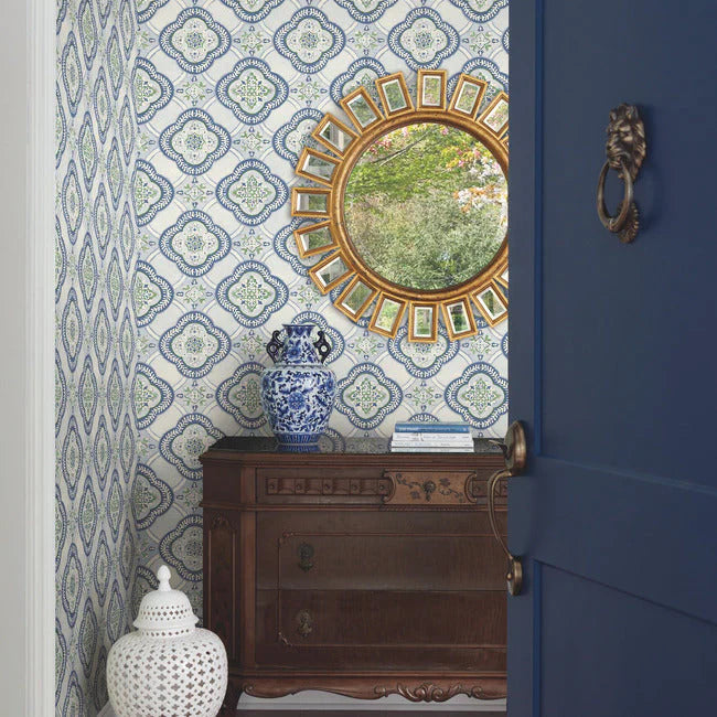 Garden Trellis Wallpaper by Greenhouse Wallpaper