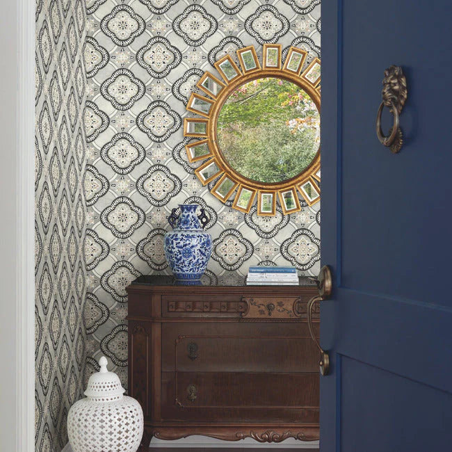 Garden Trellis Wallpaper by Greenhouse Wallpaper