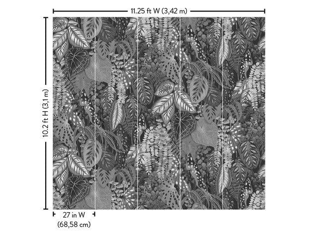 Greenery Mura Wallpaper by Greenhouse Wallpaper