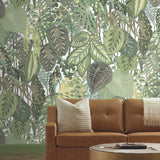Greenery Mura Wallpaper by Greenhouse Wallpaper