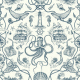 Deep Sea Toile Wallpaper by Open Sheet