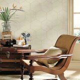 Hexagram Wood Veneer Wallpaper by Ronald Redding Wallpaper