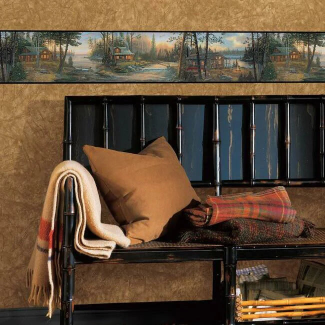 Cabin Fever Wallpaper Border by Open Sheet