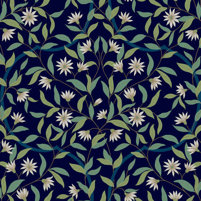 Jasmine Wallpaper by Greenhouse Wallpaper