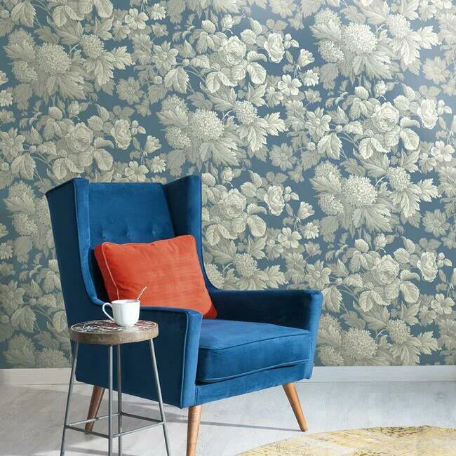 Antique Floral Sure Strip Wallpaper by Open Sheet