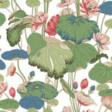 Lotus Pond Wallpaper by Greenhouse Wallpaper