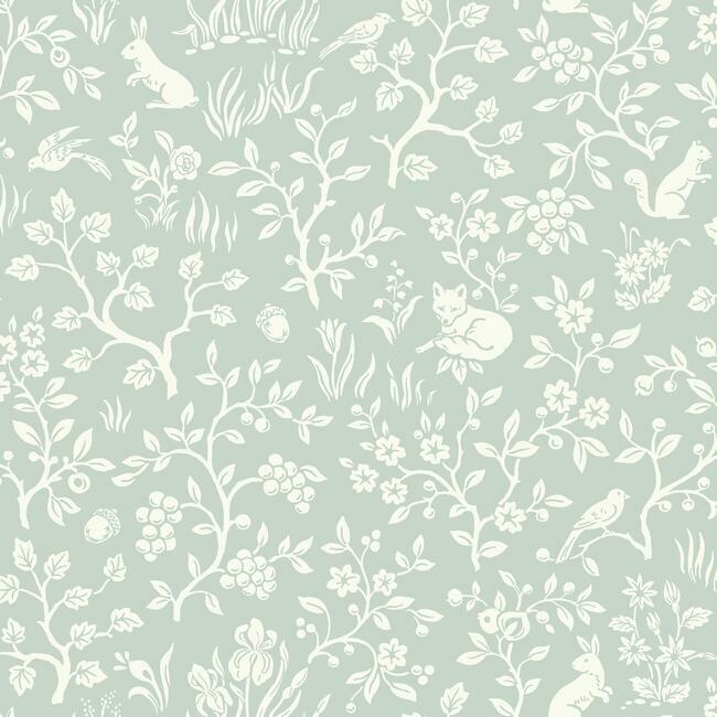 Fox & Hare Wallpaper by Magnolia Home Artful Prints + Patterns