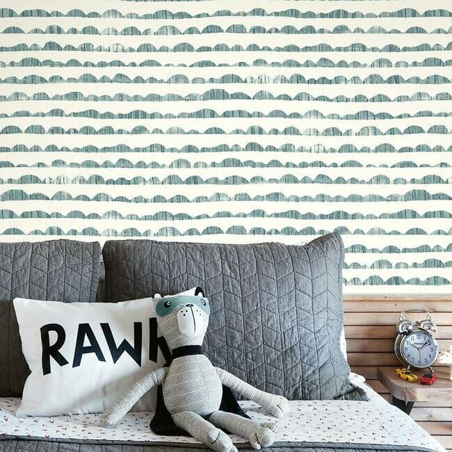 Hill & Horizon Wallpaper by Magnolia Home Artful Prints + Patterns