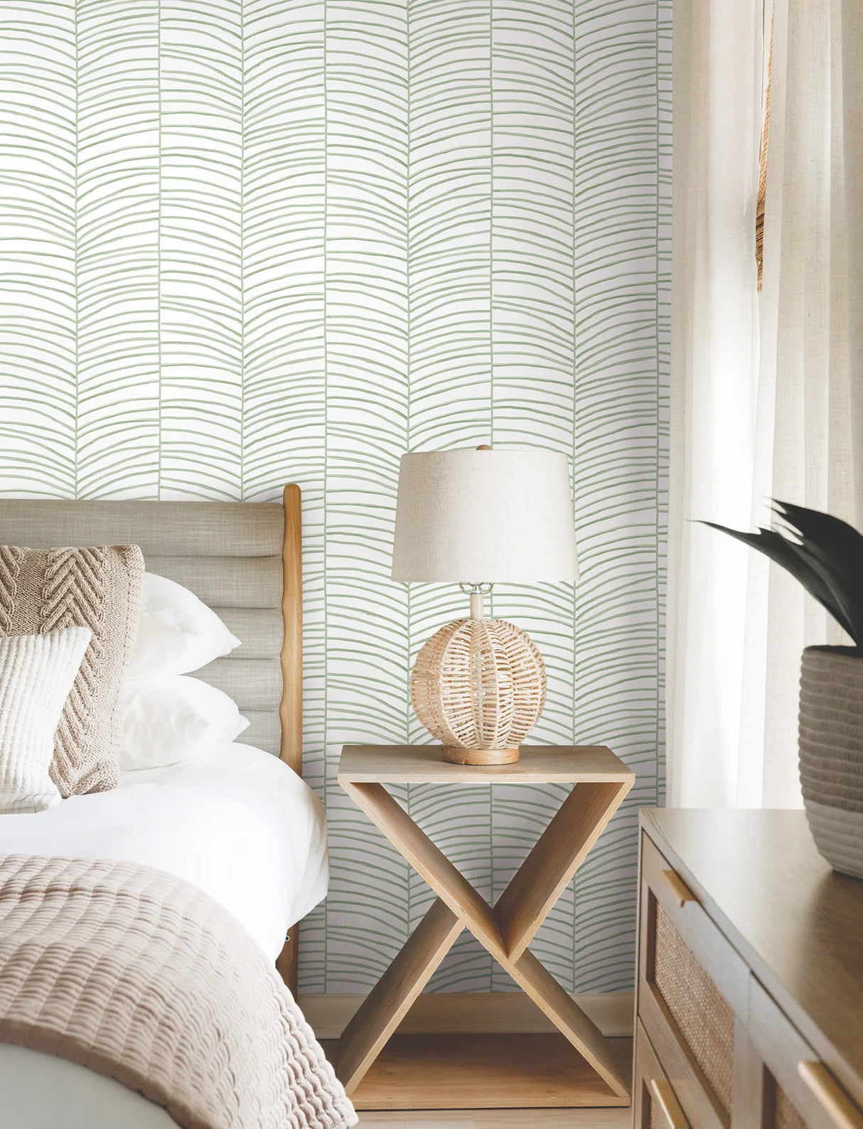 Cascade Palm Chevron by Montecito