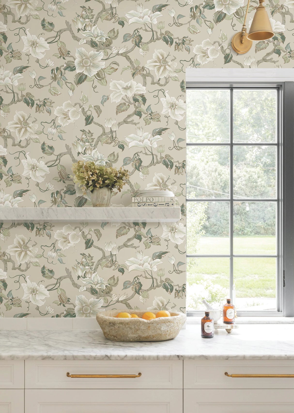 Marguerite Vine Wallpaper by Ronald Redding Wallpaper