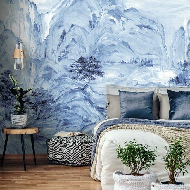 Misty Mountain Wall Mural Wallpaper by Ronald Redding Wallpaper