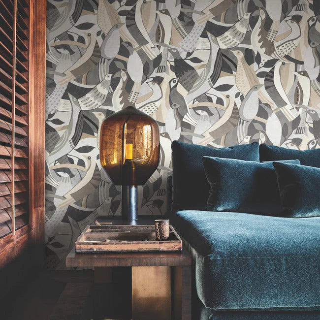 Fauvist Flock Wallpaper by Artistic Abstracts