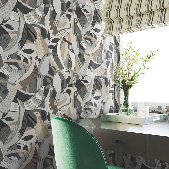 Fauvist Flock Wallpaper by Artistic Abstracts