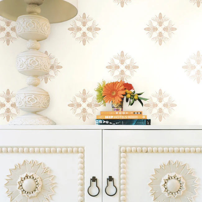 Honey Bee Wallpaper by Black & White Resource Library