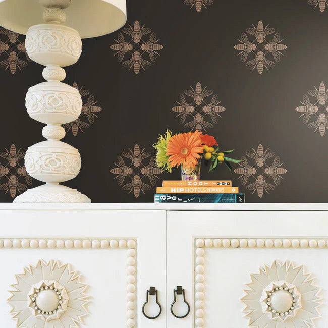 Honey Bee Wallpaper by Black & White Resource Library