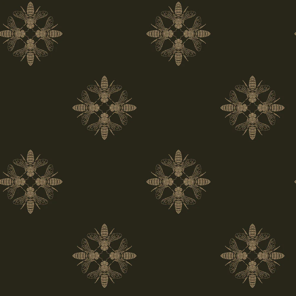 Honey Bee Wallpaper by Black & White Resource Library