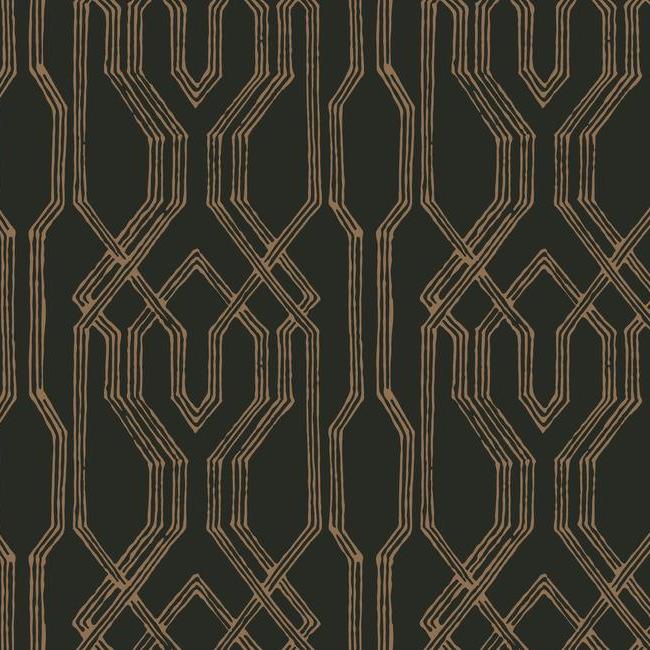 Oriental Lattice Wallpaper by Ronald Redding Wallpaper